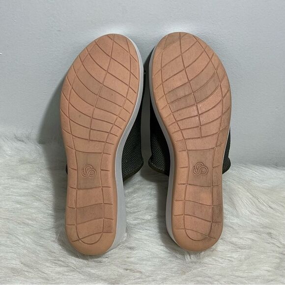 Clarks Green/Pink Step Cali Bay Cloudsteppers Wedge Sandals -- 10W - Picture 11 of 12